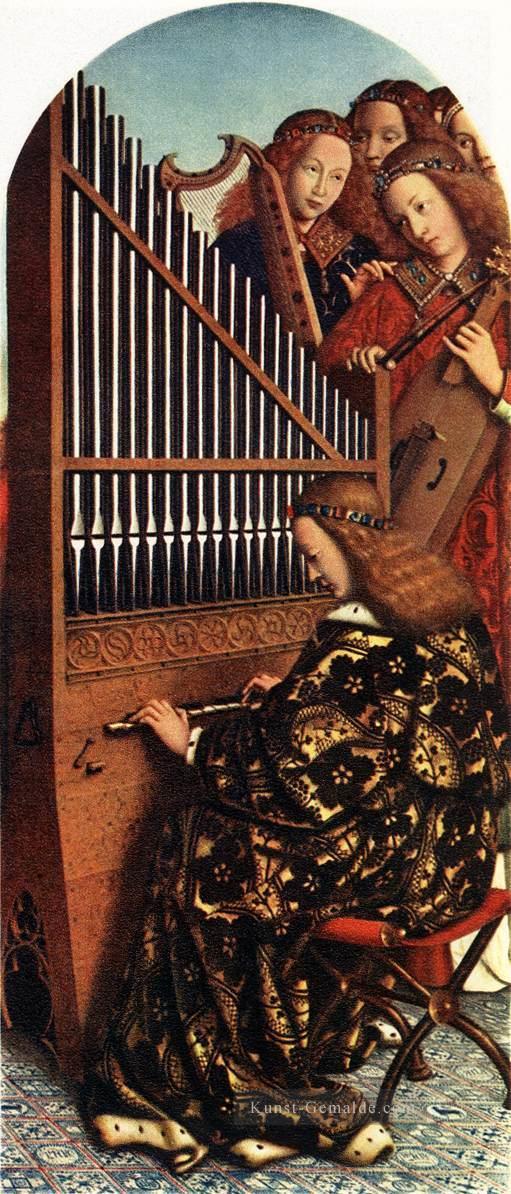 Die Genter Altars Engel  die Musik Renaissance Jan van Eyck Spielen Ölgemälde